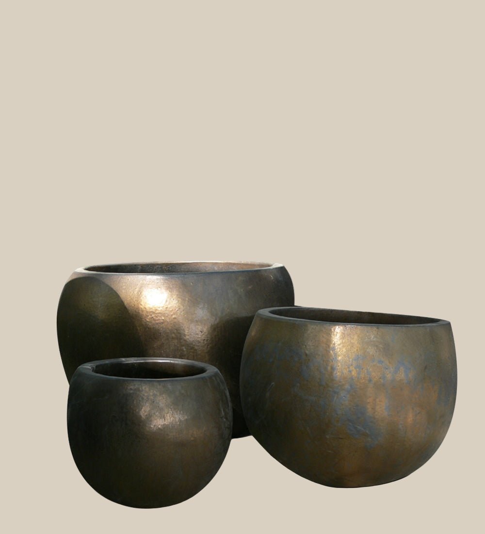 Squat Planter Set of 3 - Fourseas Pottery