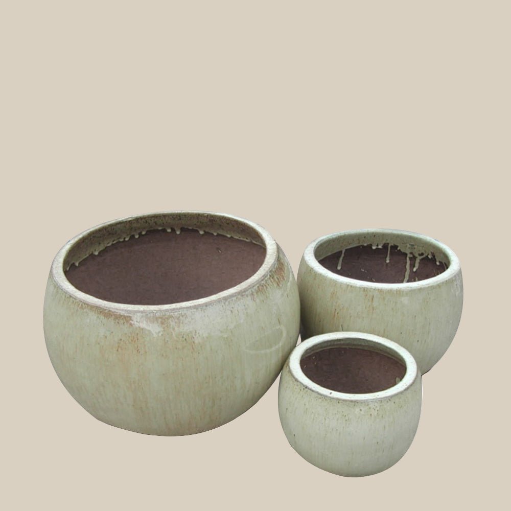 Squat Planter Set of 3 - Fourseas Pottery