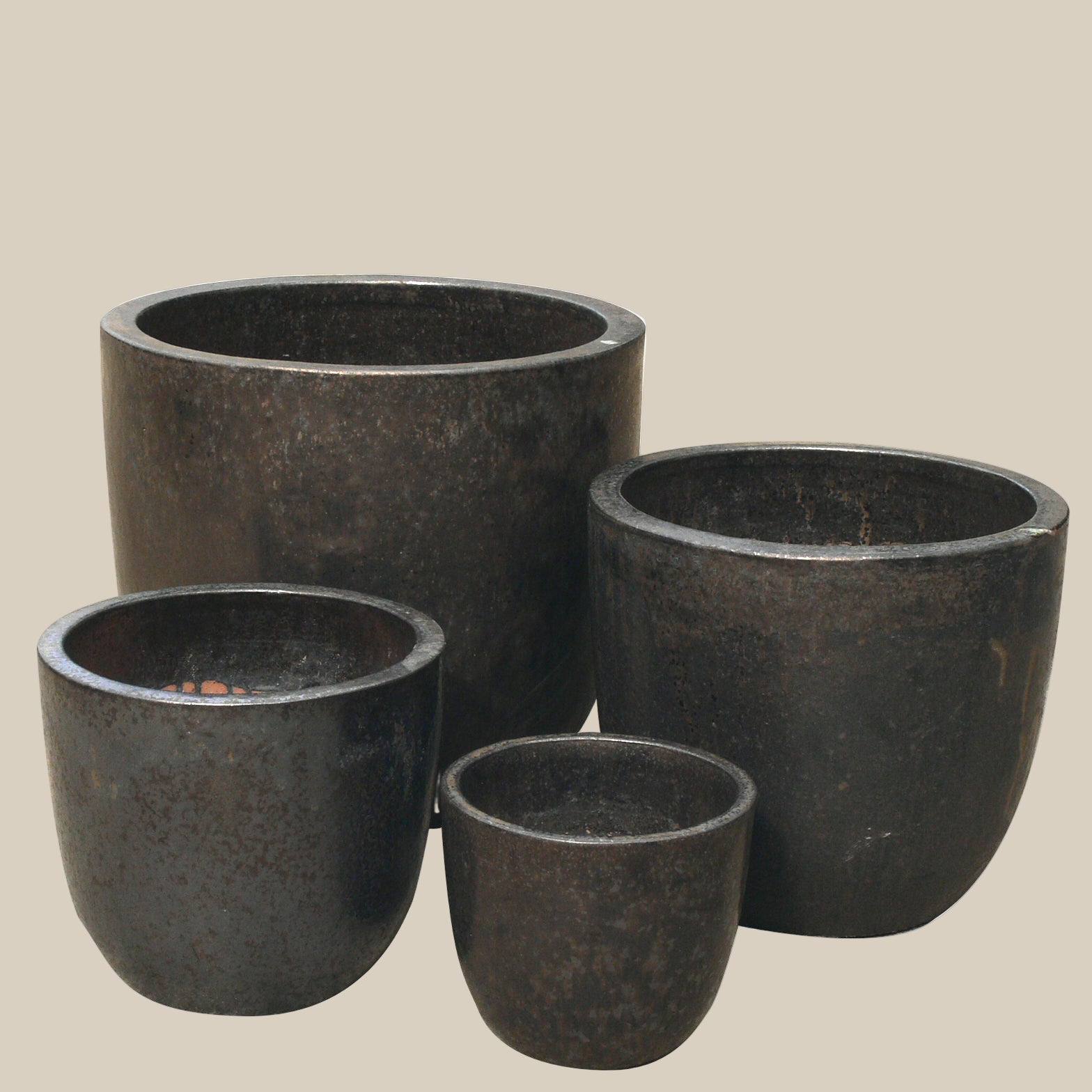 U Planter Set of 4 - Fourseas Pottery