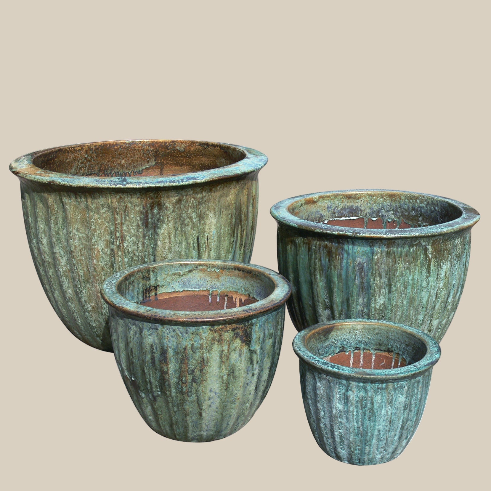 Starfruit Planter Set 3 - Fourseas Pottery