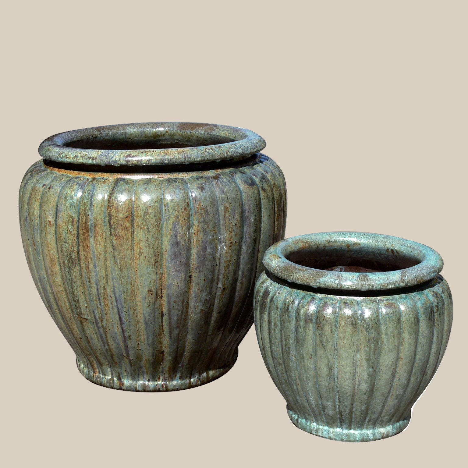 Pumpkin Planter Set - Fourseas Pottery