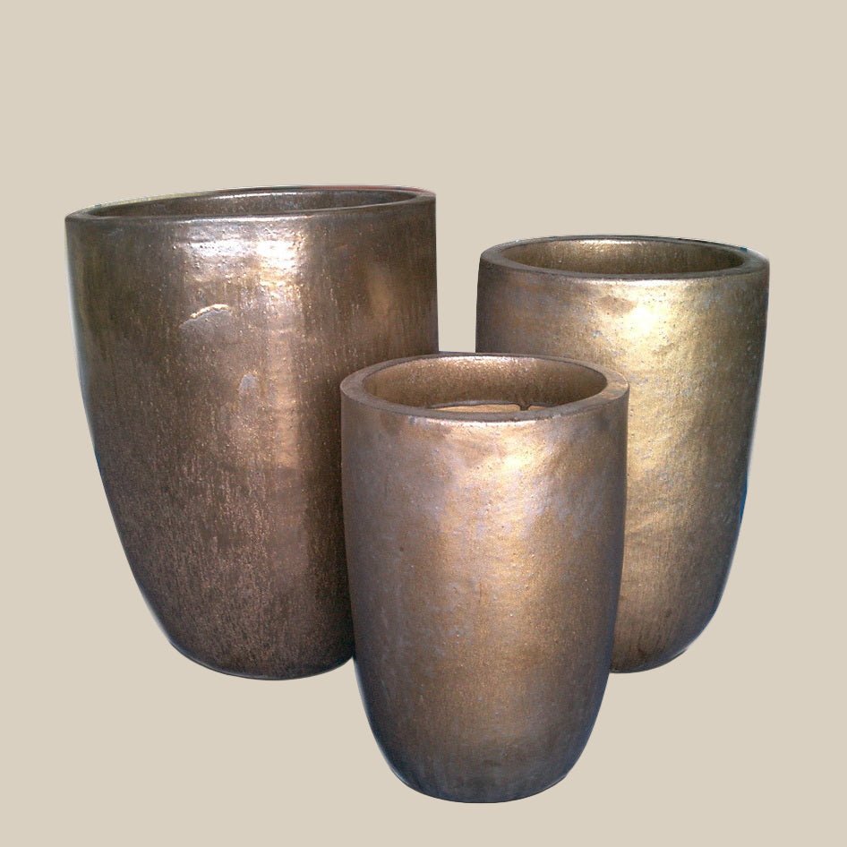 Tall U Planter Set of 3 - Fourseas Pottery