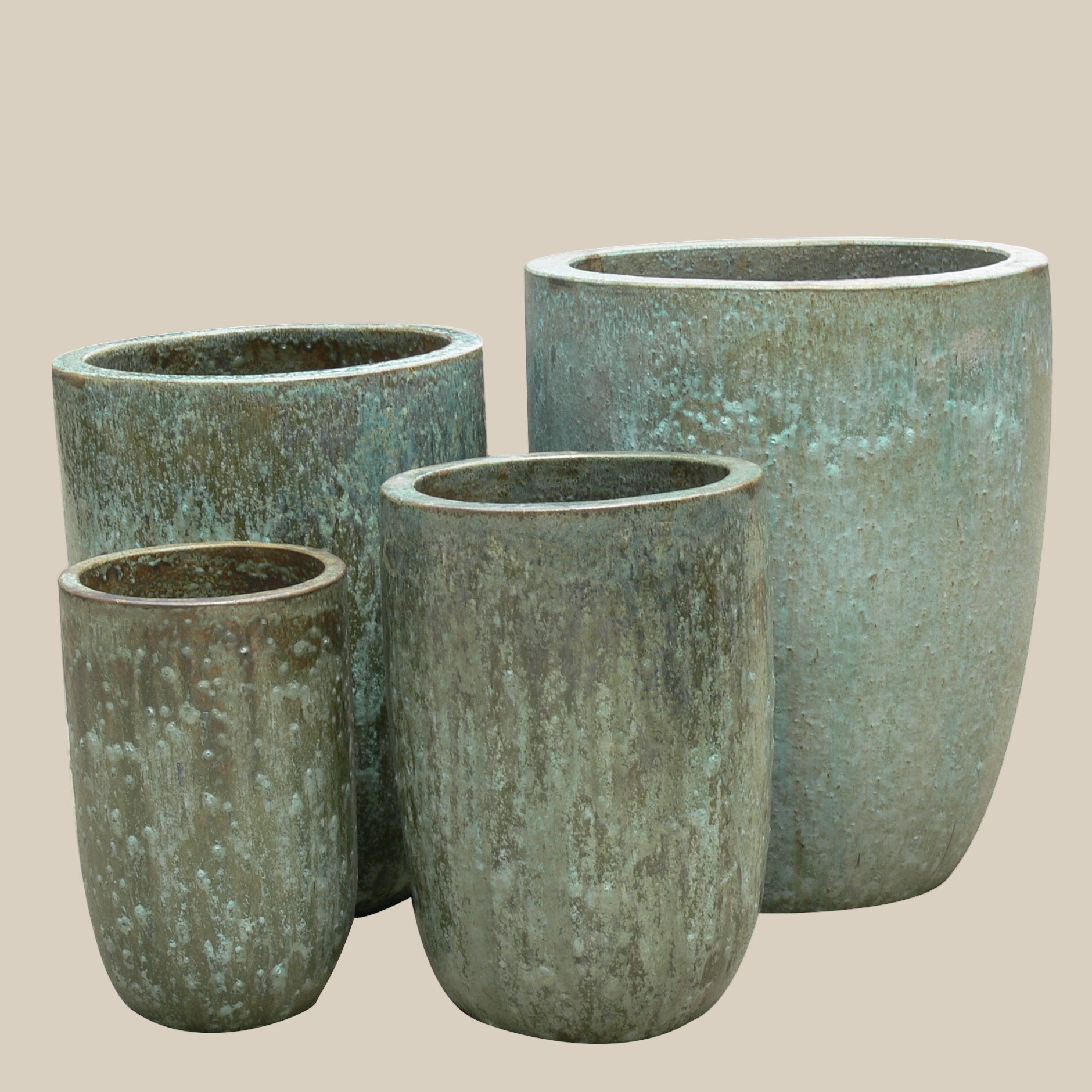 Tall U Planter Set of 3 - Fourseas Pottery