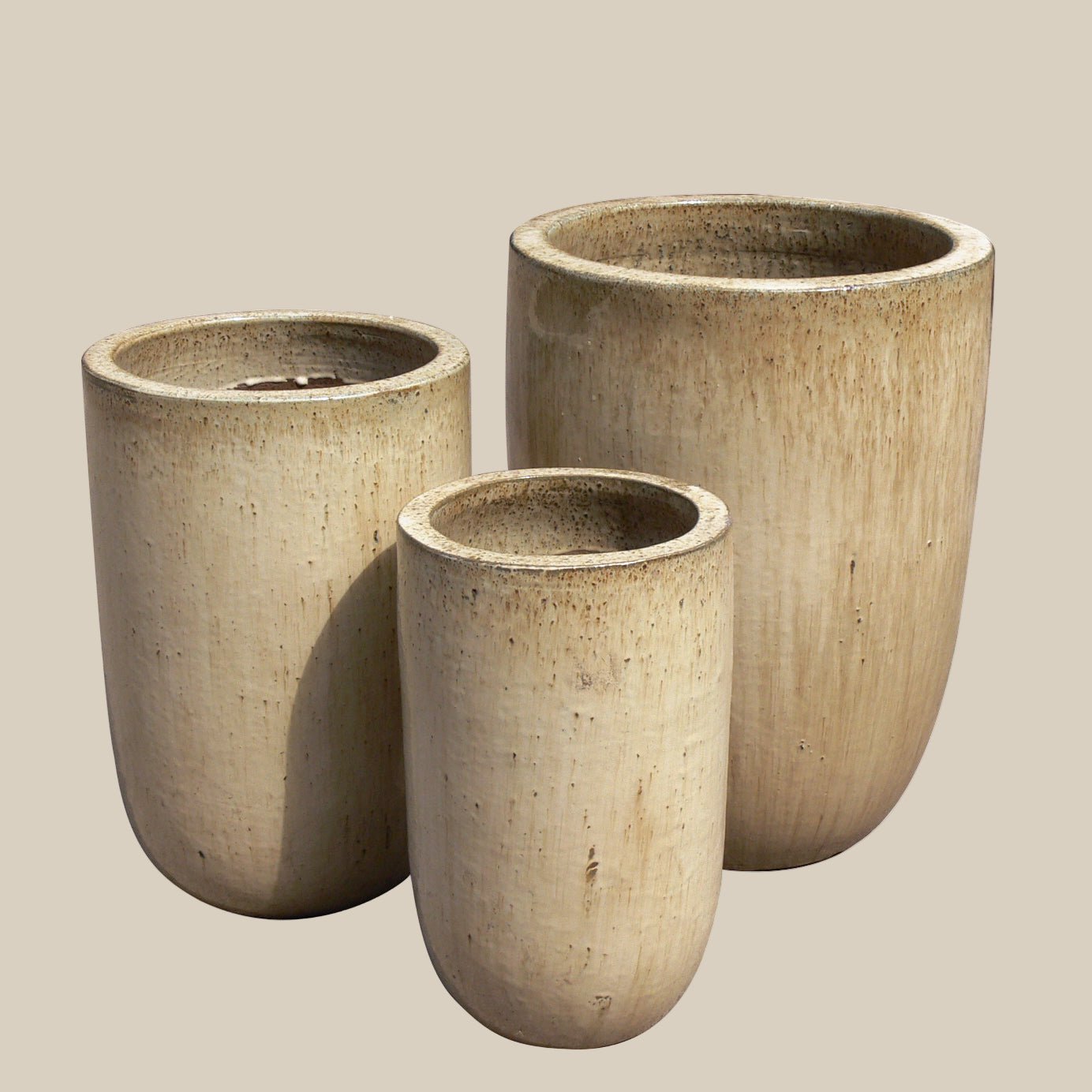 Tall U Planter Set of 3 - Fourseas Pottery