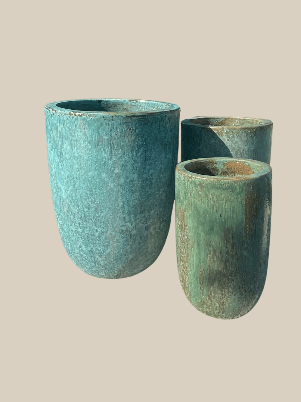 Tall U Planter Set of 3 - 4seas Pottery