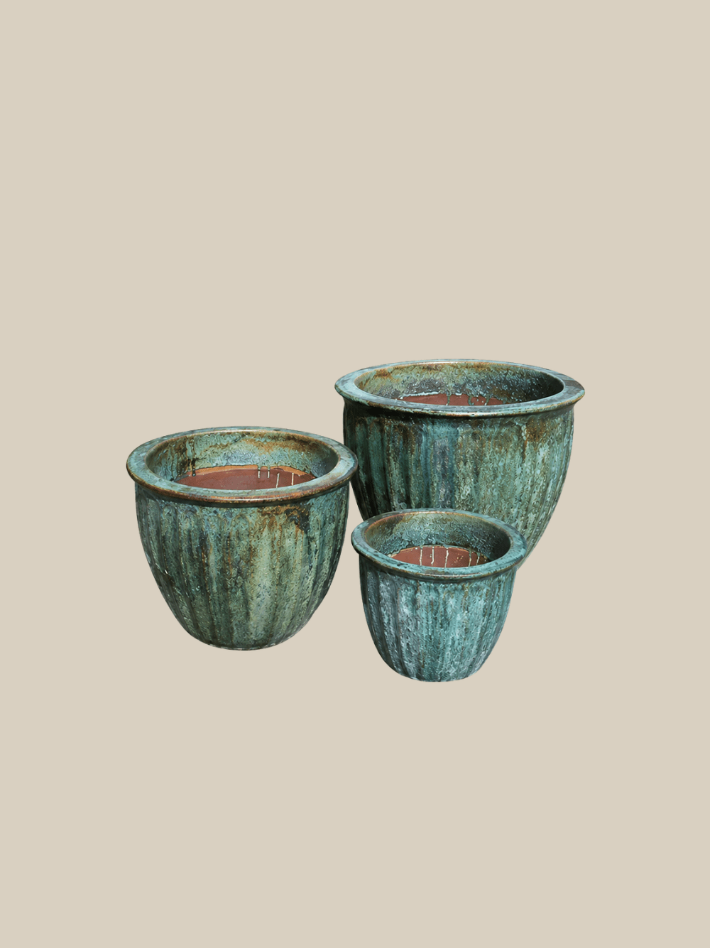 Starfruit Planter Set 3 - 3020 - 4seas Pottery