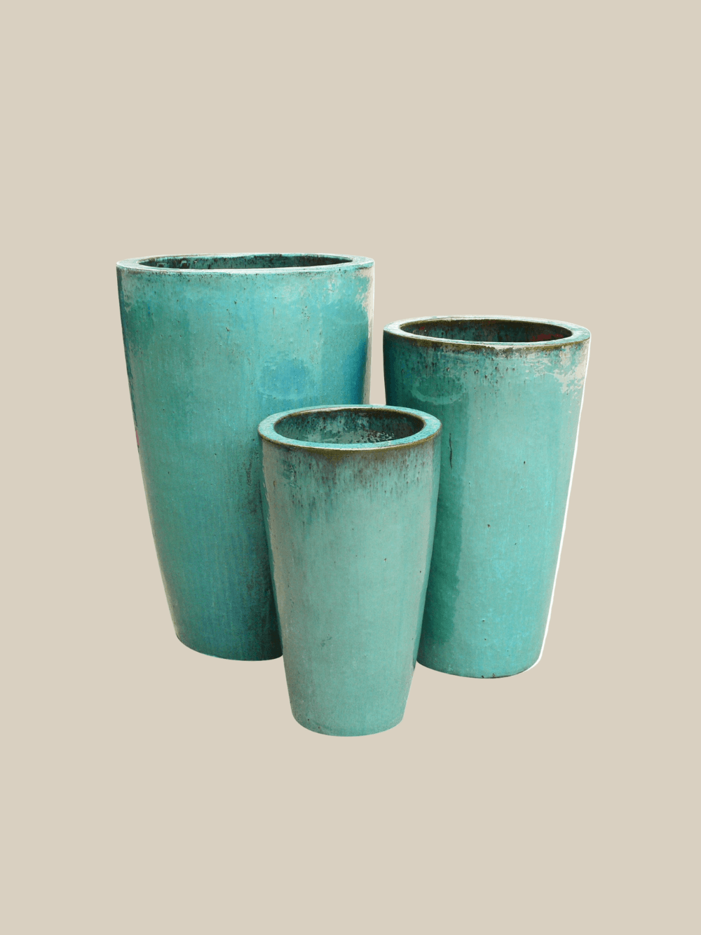 Long Pot Set of 3 - Fourseas Pottery