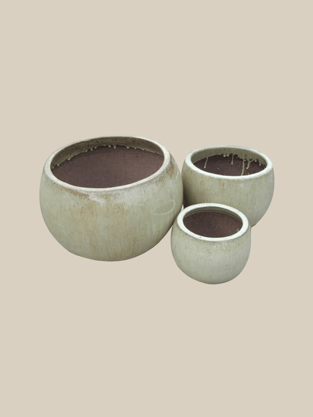 Squat Planter Set of 3 - Fourseas Pottery