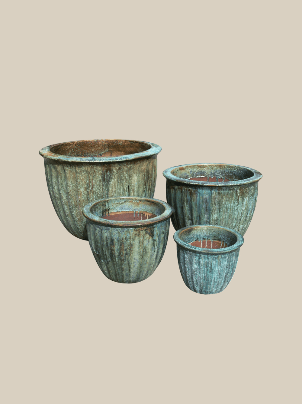 Starfruit Planter Set 3 - Fourseas Pottery