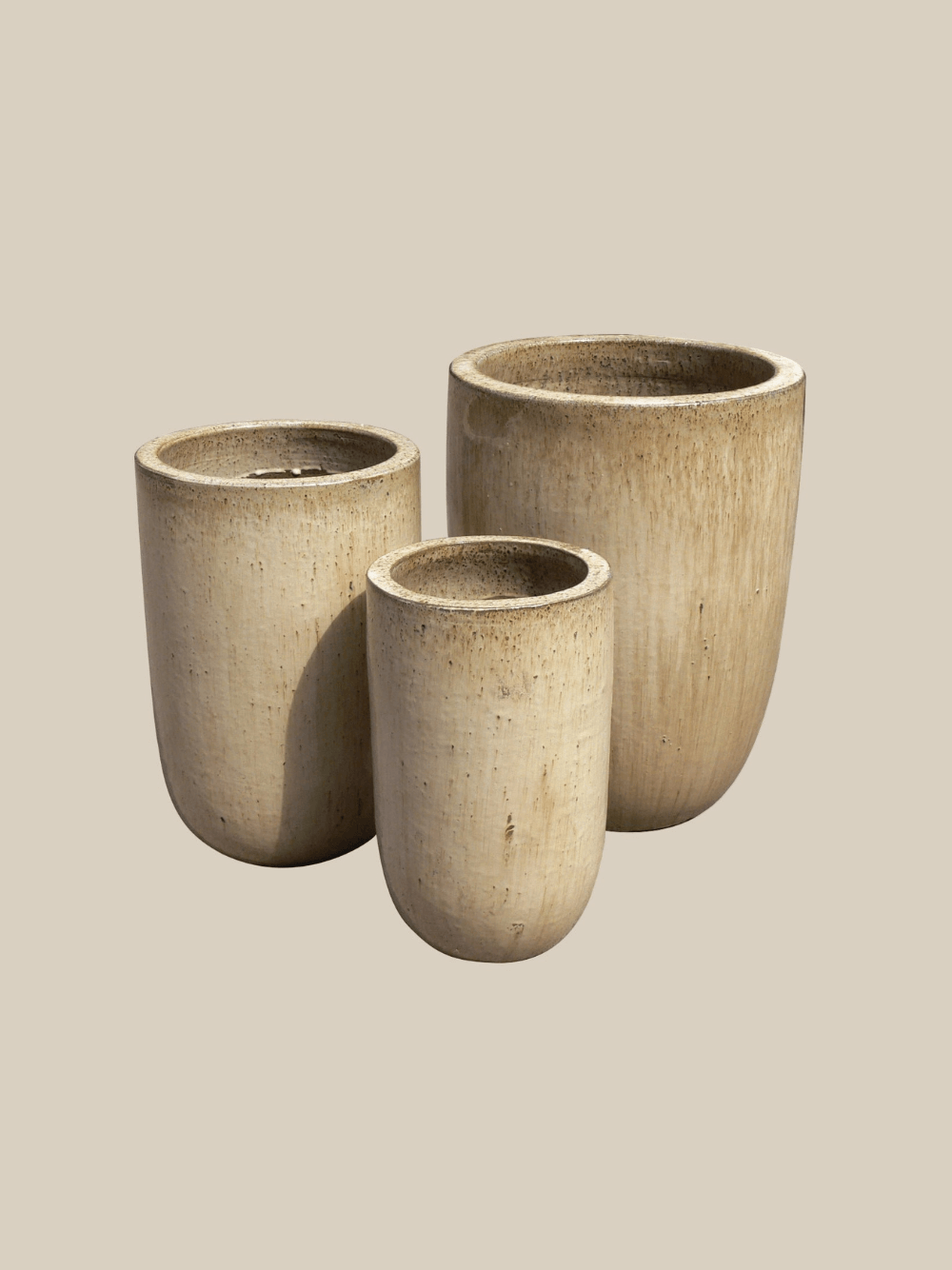 Tall U Planter Set of 3 - Fourseas Pottery