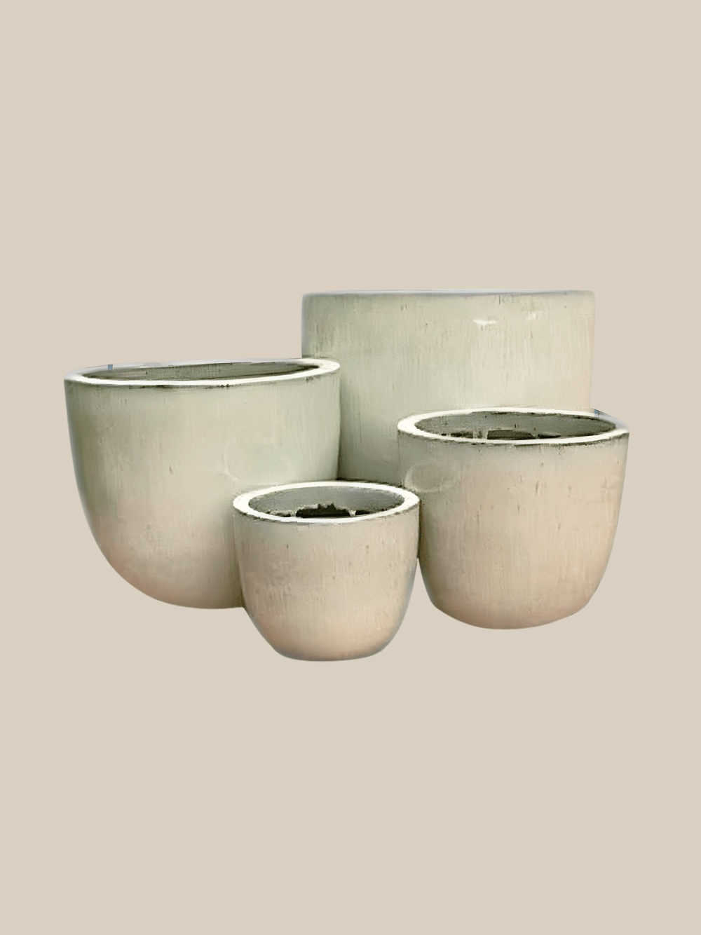 U Planter Set of 4 - Fourseas Pottery