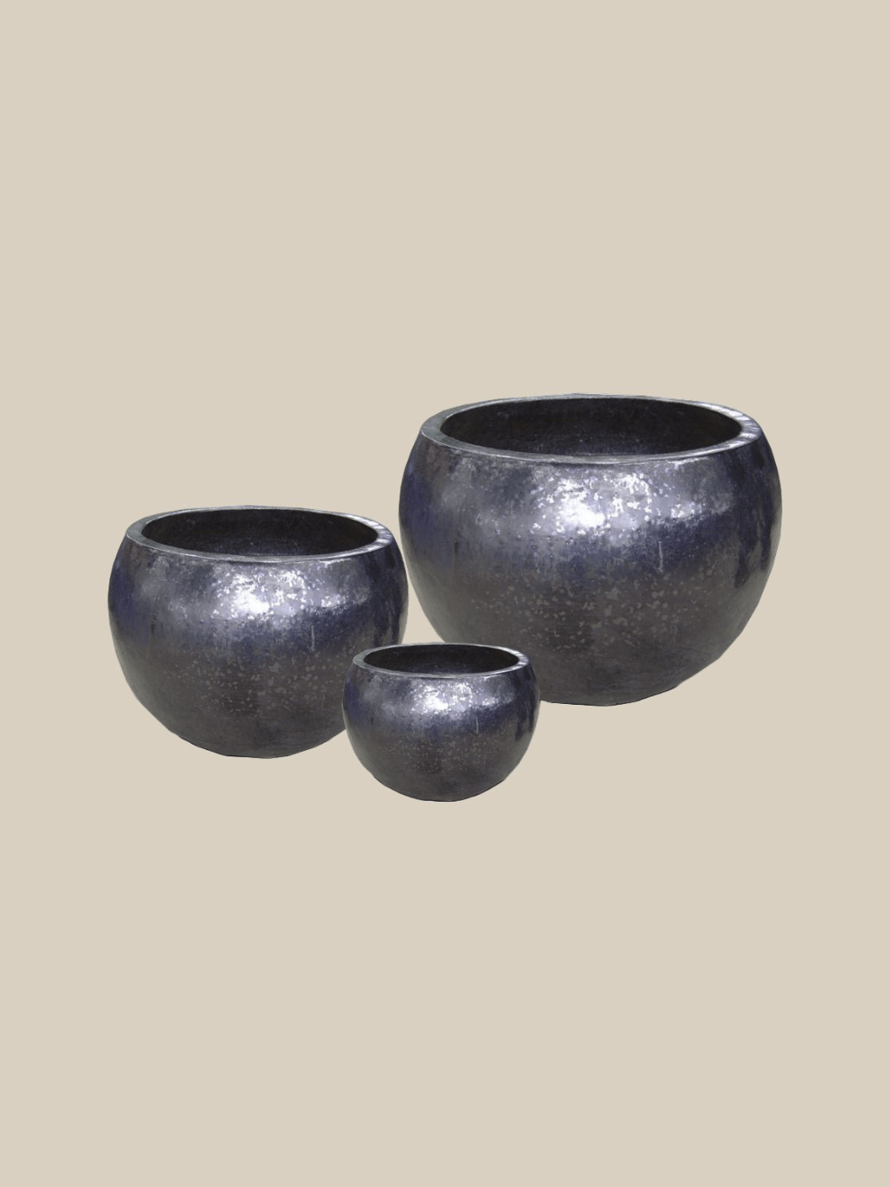Squat Planter Set of 3 - Fourseas Pottery